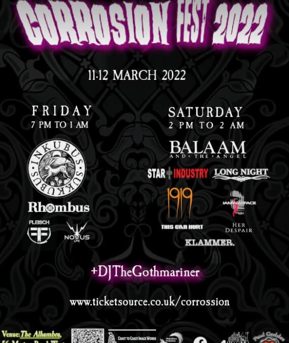 Day tickets for Friday and Saturday at CorrosionFest 2022 will be…